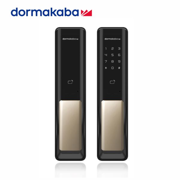 【dormakaba】德國- AS801三合一智慧推拉式電子鎖-金色
