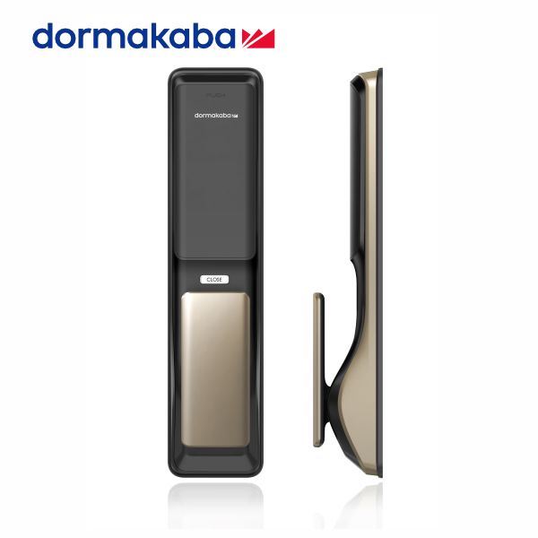 【dormakaba】德國- AS801三合一智慧推拉式電子鎖-金色
